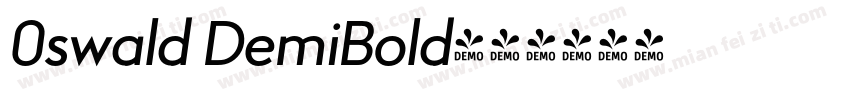 0swald DemiBold字体转换